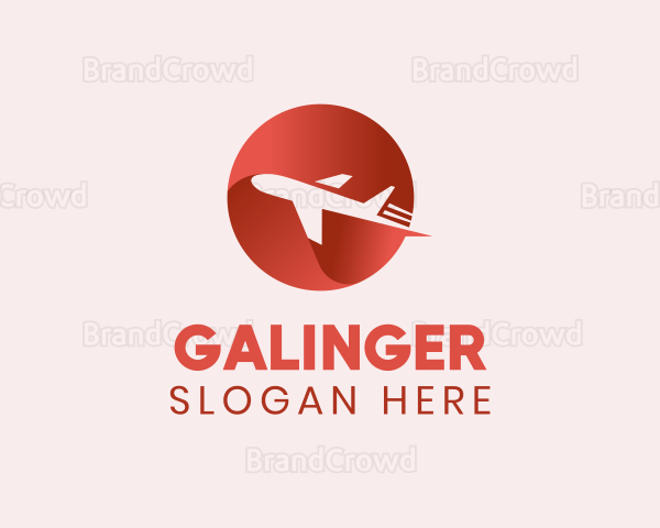 Gradient Airline Plane Flight Logo