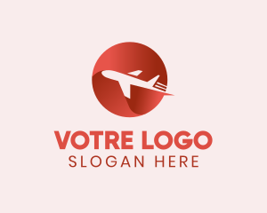 Gradient Airline Plane Flight Logo