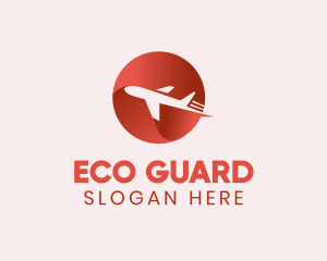 Steward - Gradient Airline Plane Flight logo design