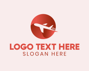 Gradient Airline Plane Flight Logo