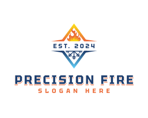 Industrial Fire Ice logo design