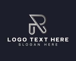 Media - Tech Startup Letter R logo design