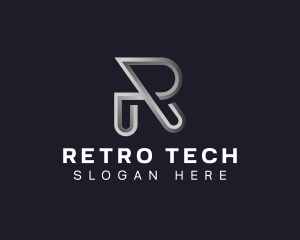 Tech Startup Letter R logo design