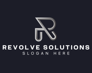 Tech Startup Letter R logo design