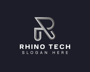 Tech Startup Letter R logo design