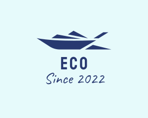 Shipping - Motorboat Sea Transport logo design