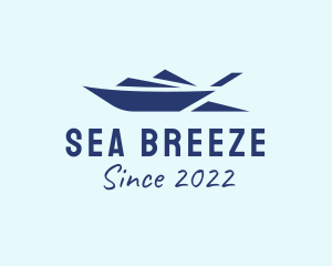 Motorboat Sea Transport  logo design