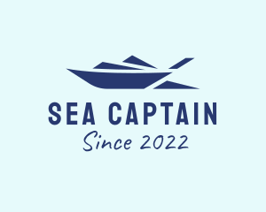 Motorboat Sea Transport  logo design