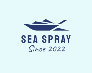 Motorboat Sea Transport  logo design