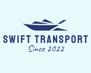 Motorboat Sea Transport  logo design