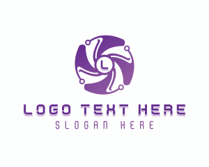 Cyber - Tech Developer Software logo design