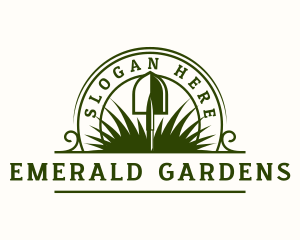 Shovel Grass Landscaping logo design