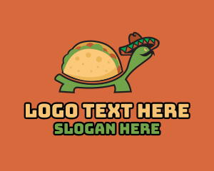 Tortoise - Mexican Tortoise Taco logo design