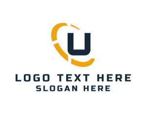 Esports - Letter U Ellipse logo design