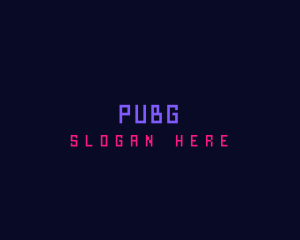 Pixelized - Retro Neon Wordmark logo design