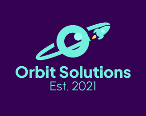 Planet Orbit Eye  logo design