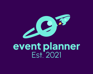 Planetarium - Planet Orbit Eye logo design