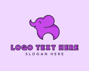 Sleepwear - Happy Animal Elephant logo design