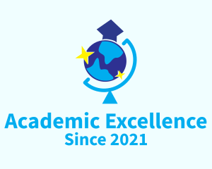 Scholarship - Global Graduation Cap logo design