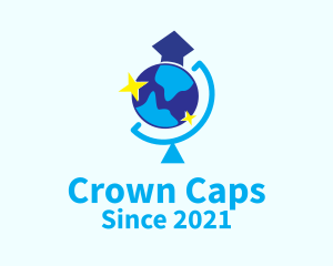 Global Graduation Cap logo design