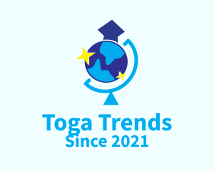 Toga - Global Graduation Cap logo design