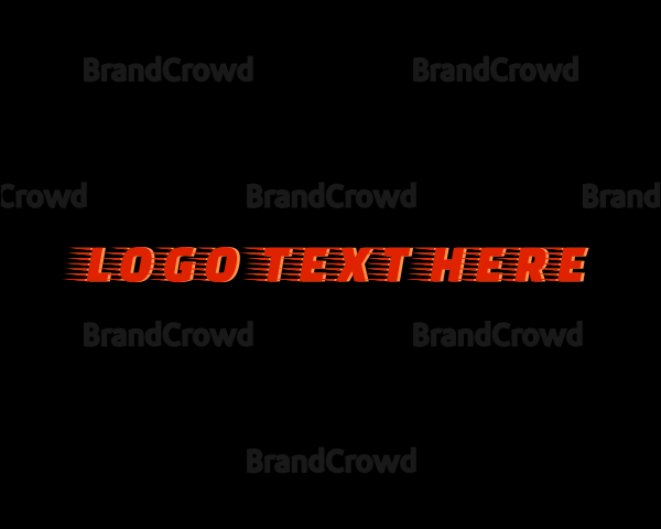 Orange Fast Courier Service Wordmark Logo