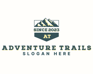 Hiking Mountain Summit logo design