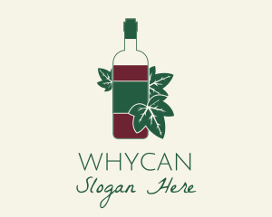 Winemaker - Organic Wine Bottle logo design