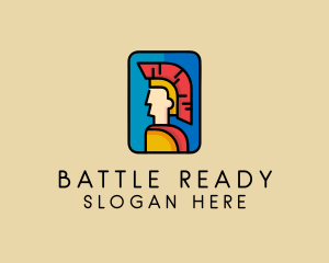 Roman Centurion Warrior logo design