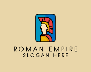 Roman Centurion Warrior logo design