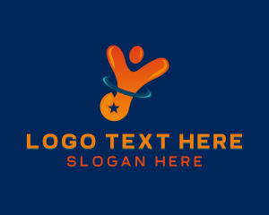 Star - Human Leadership Letter Y logo design