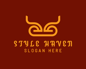 Moose - Bull Horns Safari logo design