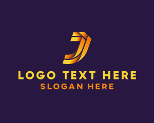 Ribbon - Professional Modern Letter J logo design