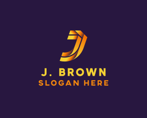 Professional Modern Letter J  logo design