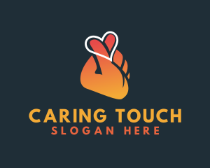 Compassion - Finger Heart Charity logo design