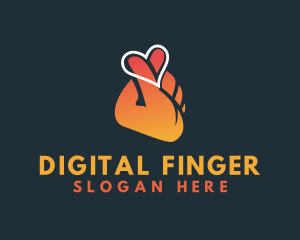 Finger - Finger Heart Charity logo design