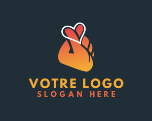 Social - Finger Heart Charity logo design