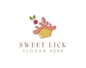 Sweet Cherry Cupcake logo design