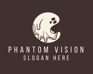 Phantom - Scary Halloween Ghost logo design