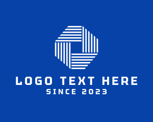 Interaction - Modern Octagon Business logo design