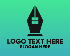 Pen - Ink Pen Window logo design