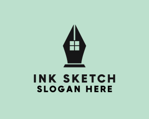 Ink Pen Window  logo design