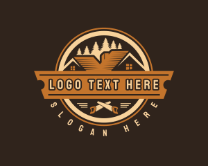 Contractor - Roof Builder Carpentry logo design