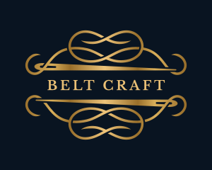 Luxury Sewing Needle Craft logo design