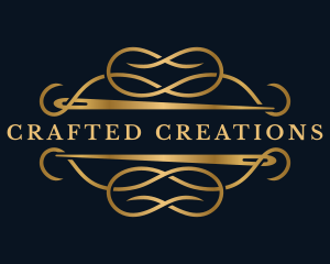 Luxury Sewing Needle Craft logo design