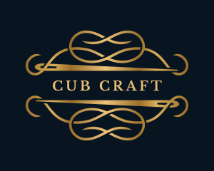 Luxury Sewing Needle Craft logo design