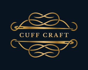 Luxury Sewing Needle Craft logo design