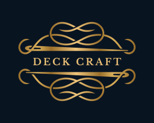 Luxury Sewing Needle Craft logo design