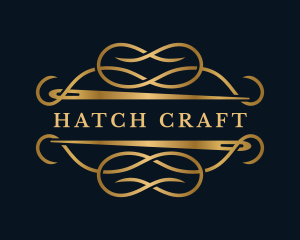 Luxury Sewing Needle Craft logo design