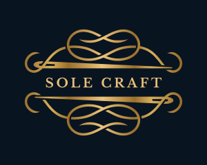 Luxury Sewing Needle Craft logo design